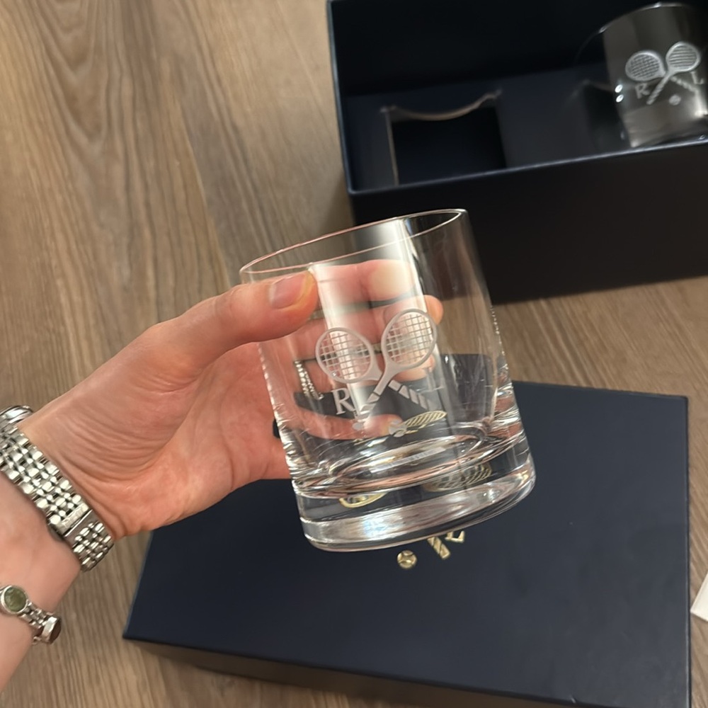New ralph lauren limited edition wimbledon 2025 double whiskey glasses - Picture 3 of 8